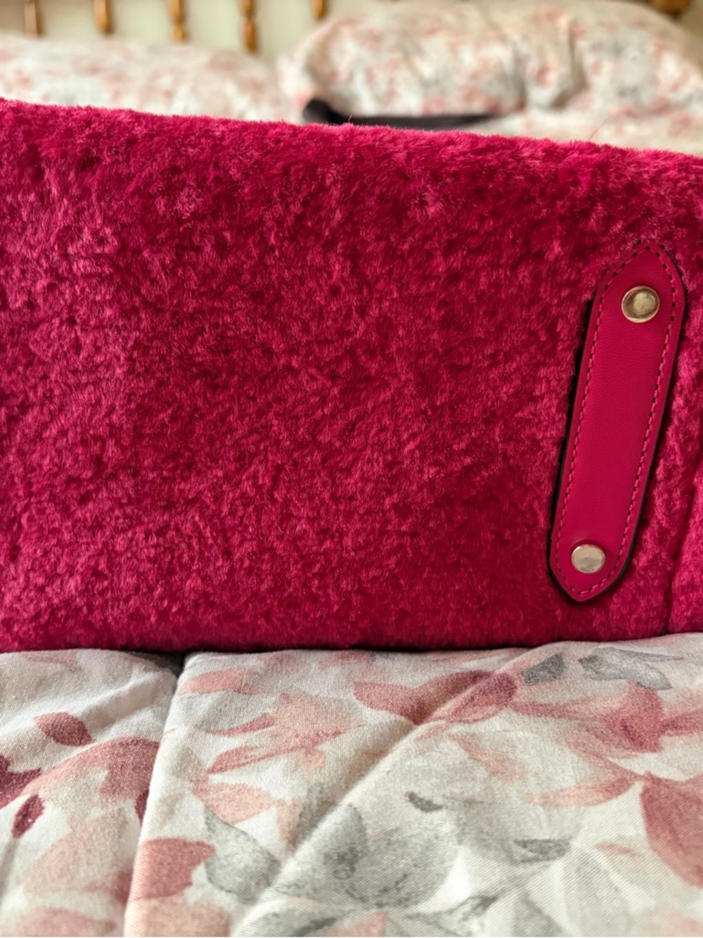 kate spade Plush Mini Tote in Raspberry Pink - Picture 4 of 7